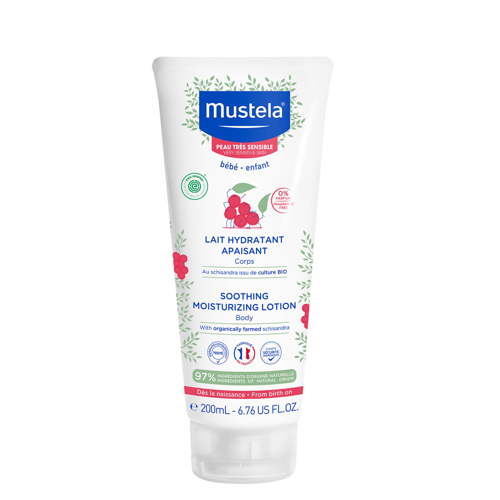 Mustela PTS LAIT HYDRATANT APAISANT 200 ML /VERZACHTENDE HYDRATERENDE MELK 200 ML