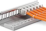 deleyCON 12 Port Patch Panel 1HE Grey STP CAT6a Keystone Modules Network Cable view 5