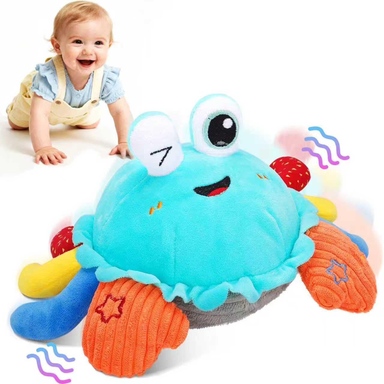 Photo 1 of MOISTAR Baby Toys 1 Year Old 6-12 Month Tummy Time Toys Crawling Crab Musical Dancing Walking Moving Bouncing Learning Sensory Toys for 1-3 Year Old Boy & Girl