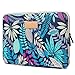 CoolBELL 13.3 Inch Laptop Sleeve Case with Colorful Leaves Pattern Ultrabook Sleeve Bag for Women Men Teens,Blue