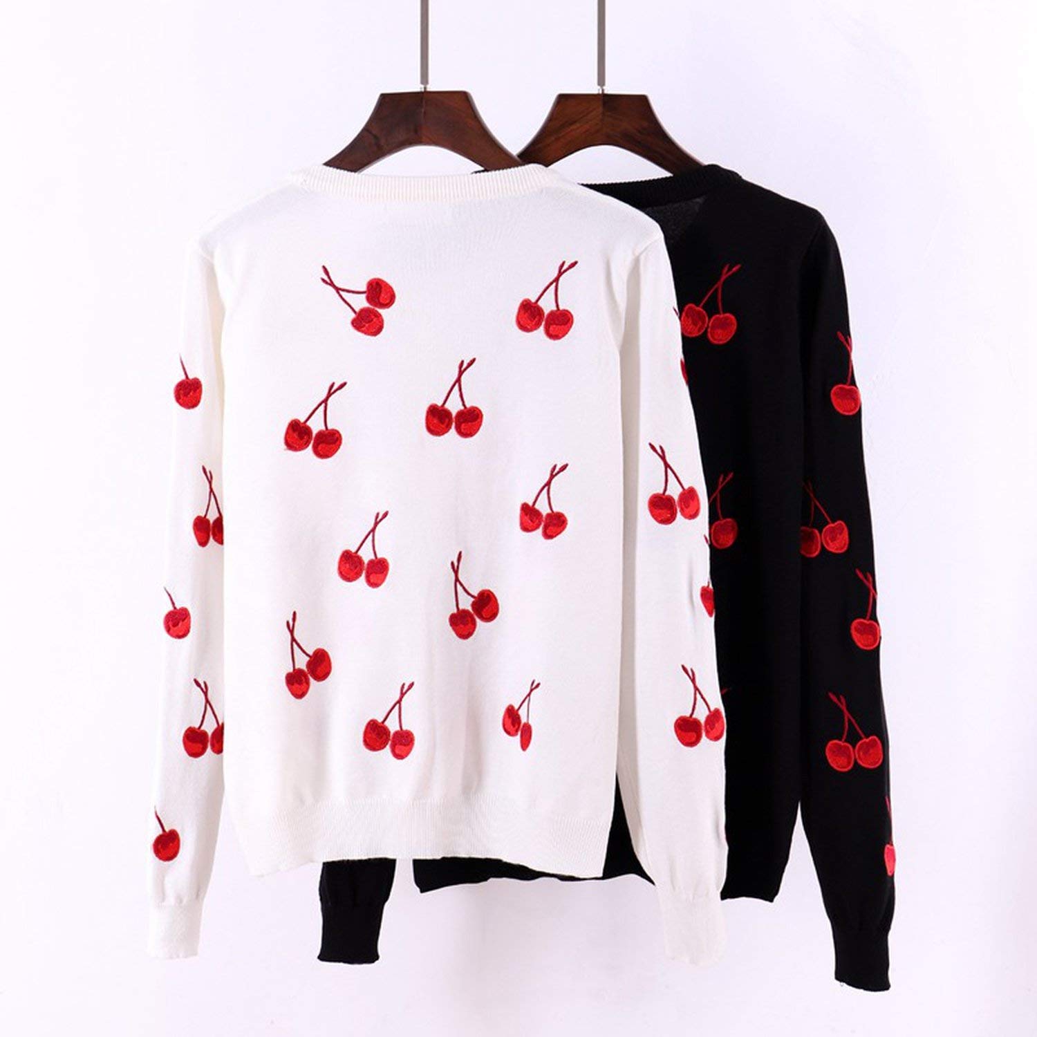 Cherry Printing Women Cardigans 2019 