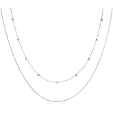 Freekiss Women's Layered Necklace Set - 3 Piece Dainty Gold Jewelry for Everyday Stacking | 14K Gold Plated Snake Chain, Rope Chain, Cuban Chain | Adjustable Length 14-18.5 Inch | Gift Ready