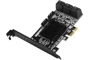 8 Port PCI E to SATA3.0 Controller, PCI Express to SATA3.0 8 Port SATA III Expansion Controller Card Adapter