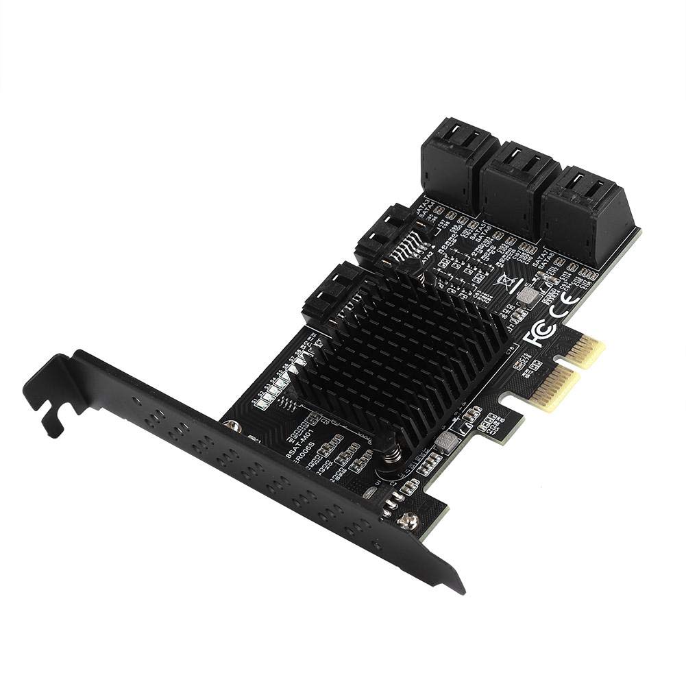 Photo 1 of 8 Port PCI E to SATA3.0 Controller, PCI Express to SATA3.0 8 Port SATA III Expansion Controller Card Adapter