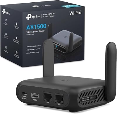 TL-WR1512X Portable - Router WiFi 6, AX1500, VPN, USB-C