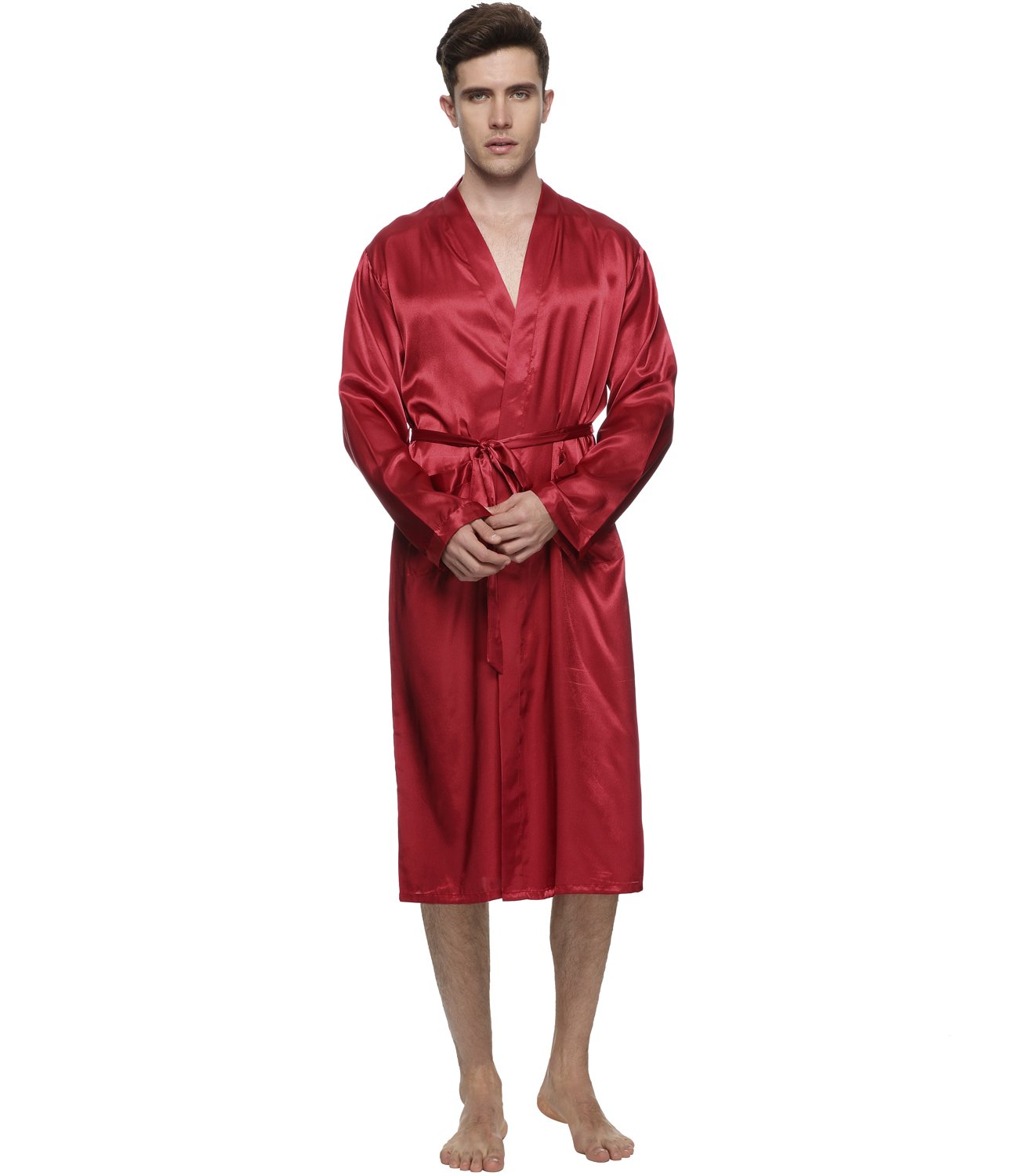 mens satin gown
