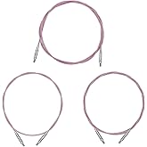 Guclud Interchangeable Cables for Knitting and Tunisian Crochet, 3 Size Set in 8" (20cm), 12" (30cm) and 16" (40cm)