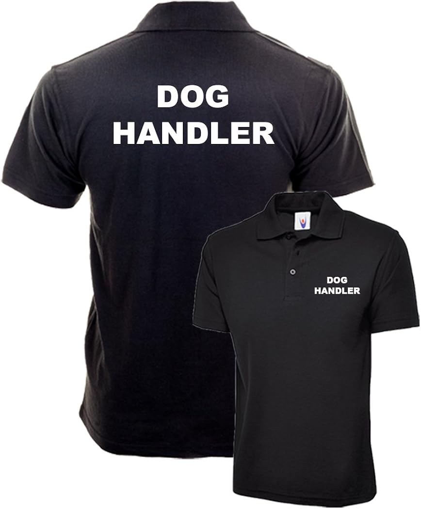 order uniform uk Dog Handler Black Poloshirt Printed Workwear K9 Event