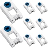 Briwooody 8pcs Window Spiral Balance Pivot Lock Shoe Window Accessory | Vinyl Window Latch Balance Spring Replacement Parts for Pull up and Down Sliding Window