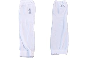 1 Pair Cooling Arm Sleeves for Men & Women – Breathable, UV Sun Protection, Sports Arm Sleeves for Women, Men & Youth（White）
