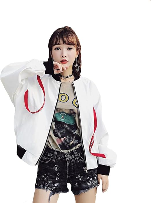 Amazon Yitong レディース ブルゾン 春 ジップ リボン フライトジャケット 詰め襟 バイカラー ミリタリー ブルゾン ジャンパー アウター ストリート系 ゆったり カジュアル コート ジャケット 通販 Amazon Yitong レディース ブルゾン 春 ジップ リボン フライトジャケット 詰め襟 バイカラー ミリタリー ブルゾン ジャンパー アウター ストリート系 ゆったり カジュアル コート ジャケット 通販