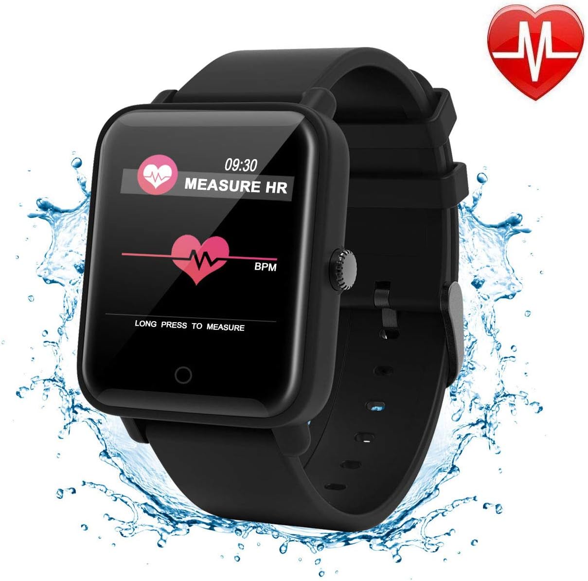Macrourt Fitness Tracker Watch, Color Screen Activity Tracker Watch Heart Rate Monitor IP67 Waterproof Smart Wristband Blood Pressure Monitor Sleep Monitor Pedometer Kids Women Men