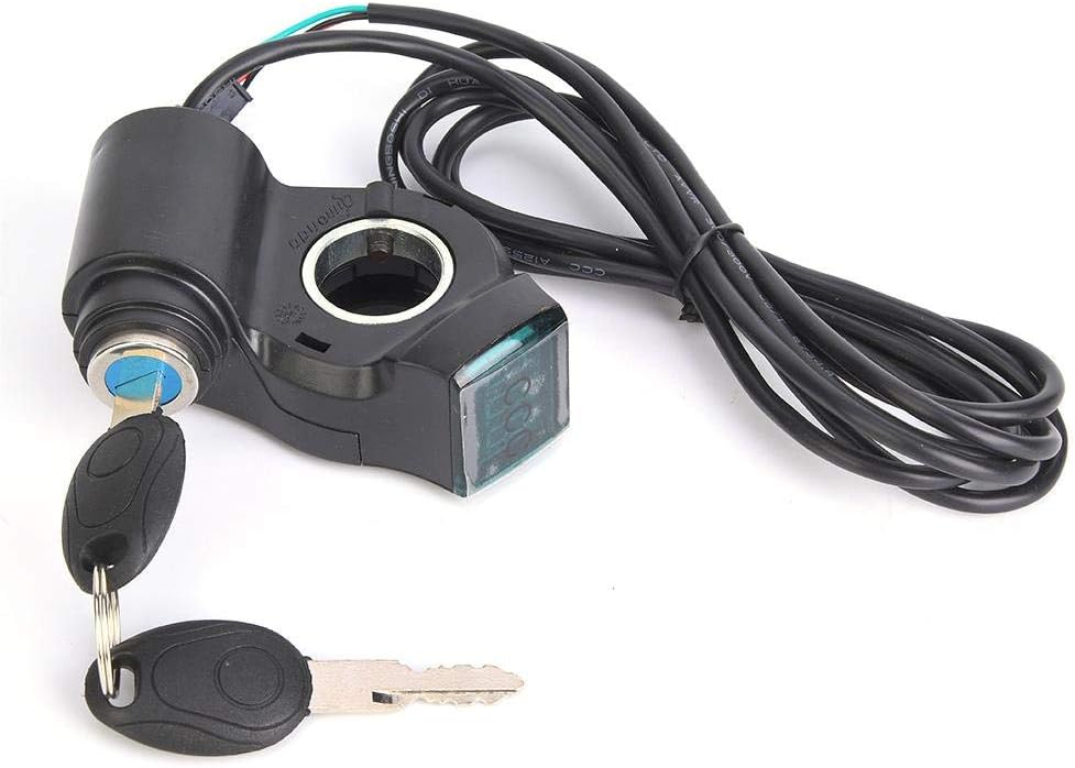 Voltage Display & 2 Keys, Thumb Throttle Digital Battery Voltage Display Switch Power with Key Lockebike thumb throttle