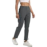 NATUVENIX Womens Hiking Pants Quick Dry Travel Pants Women Stretch Cargo Pants for Women Water Resistant Golf Pants Outdoor