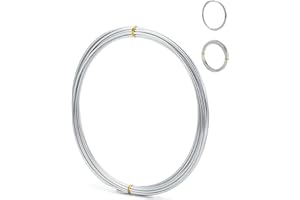 Mr. Pen- Aluminum Wire, 3mm, 32.5Feet, 1 Roll, Craft Wire, Metal Wire, Armature Wire, Crafting Wire, Bendable Wire, Wire for Crafts, Sculpting Wire, Doll Armature, Flexible Wire, Modeling Wire