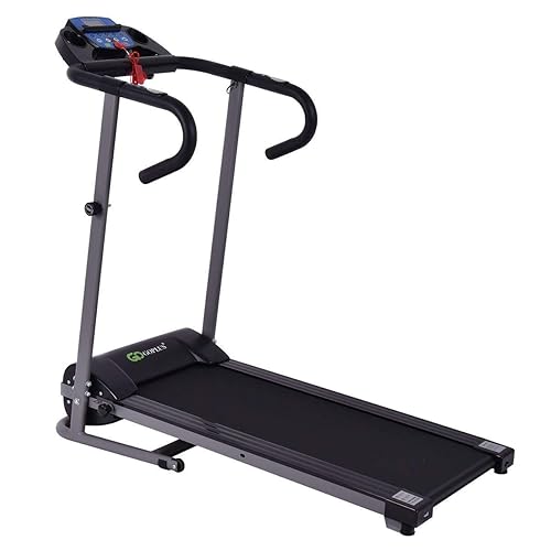 Goplus 1100W Folding Treadmill Electric Motorized Power Fitness
