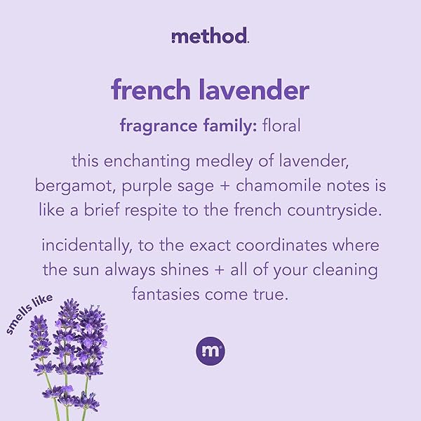 METHOD GEL HAND WASH, FRENCH LAVENDER, 12 FL OZ (PACK OF 6)