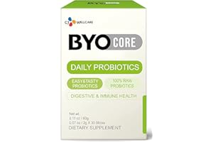 CJWELLCARE CJ Wellcare BYOCORE Daily Probiotics (60g, 30 Servings) - Digestive Health for Family. Plant-Derived Probiotics and Prebiotics, 1 Billion CFU Guaranteed