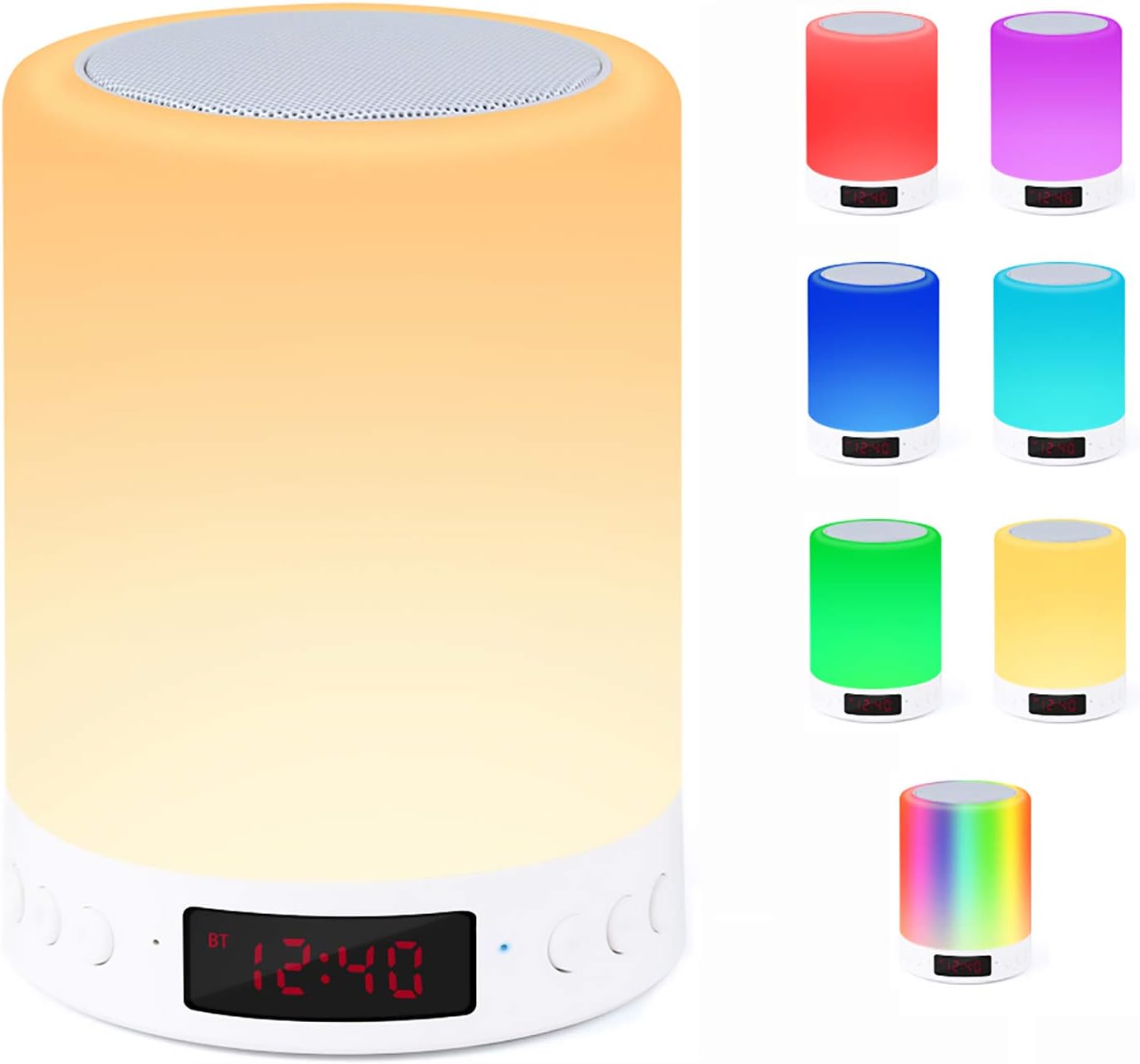 smart alarm lamp with speaker