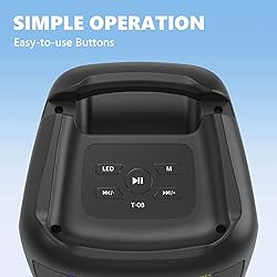 Karaoke Machine, Portable Bluetooth Speaker, PA