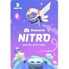Discord Nitro 3-Month Subscription Gift Card [Digital Code]