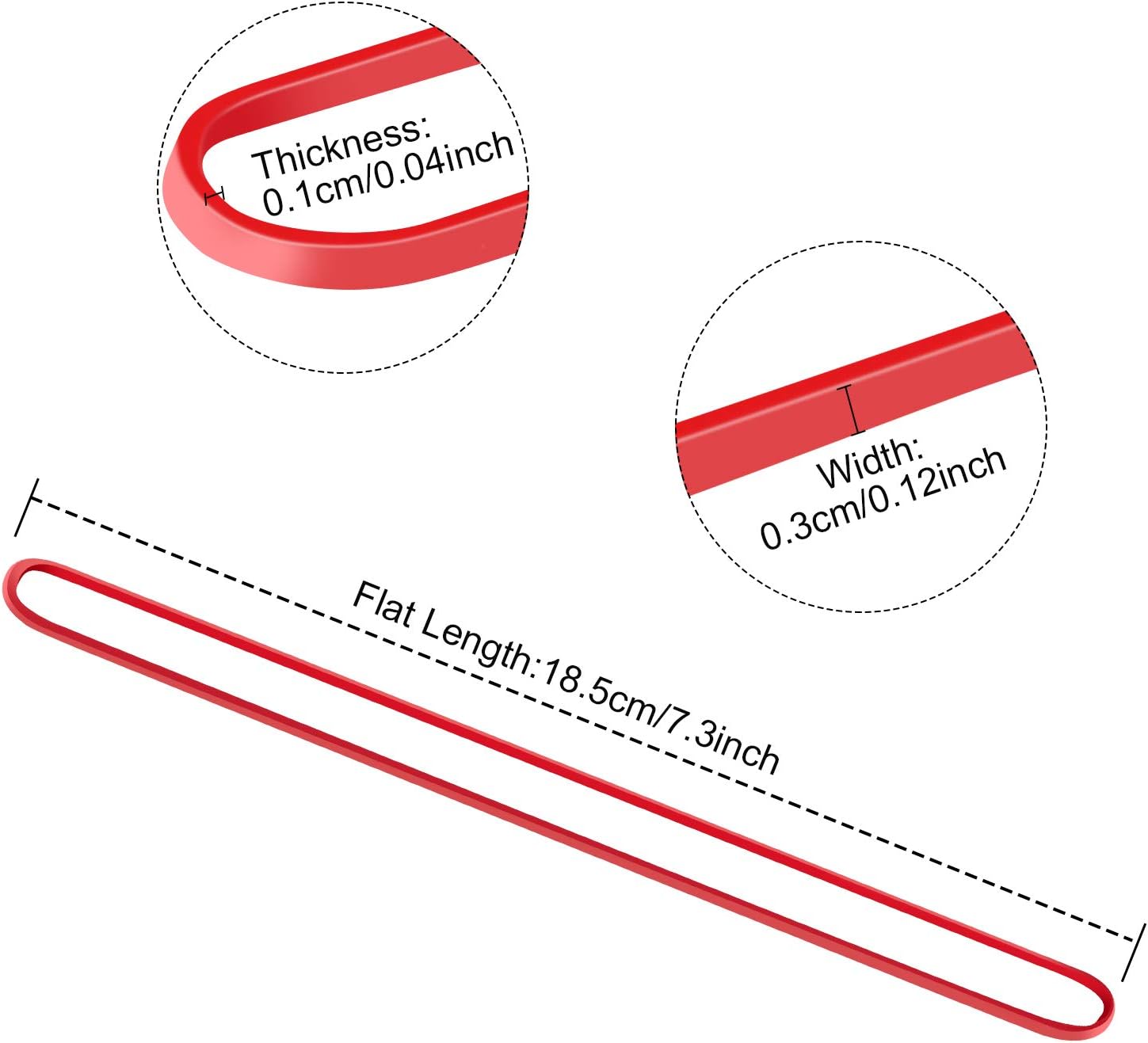 Hongyitime 120 PCS Large Rubber Bands, 3 Color, Big Rubber Bands, File Bands Rubber, Giant Rubber Bands, Elastics Bands, Long Rubber Bands, Colored Rubber Bands for Office, Large rubberbands : Office Products