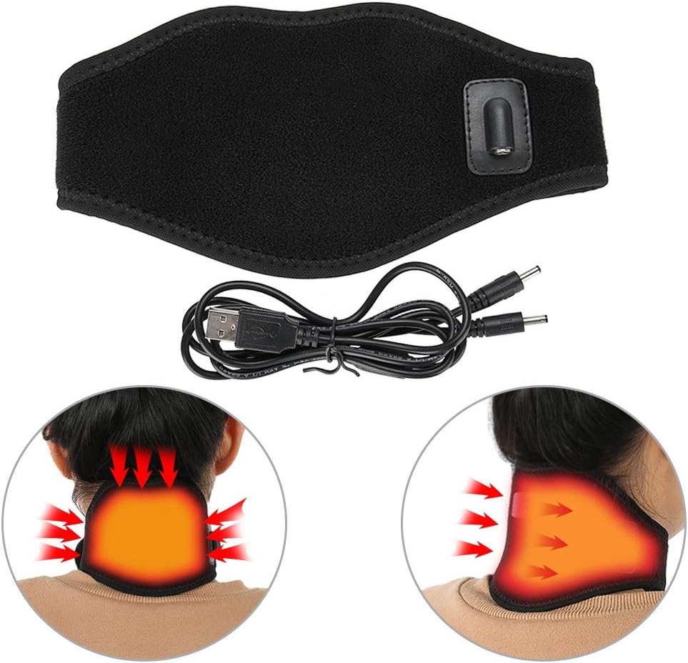 TMISHION Electric Neck Heating Brace Support, Heat Cushion Wrap Around