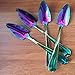 Choary 4 piece rainbow Grapefruit Spoons,6.1 inch Metal Stainless Steel rainbow Grapefruit Spoons