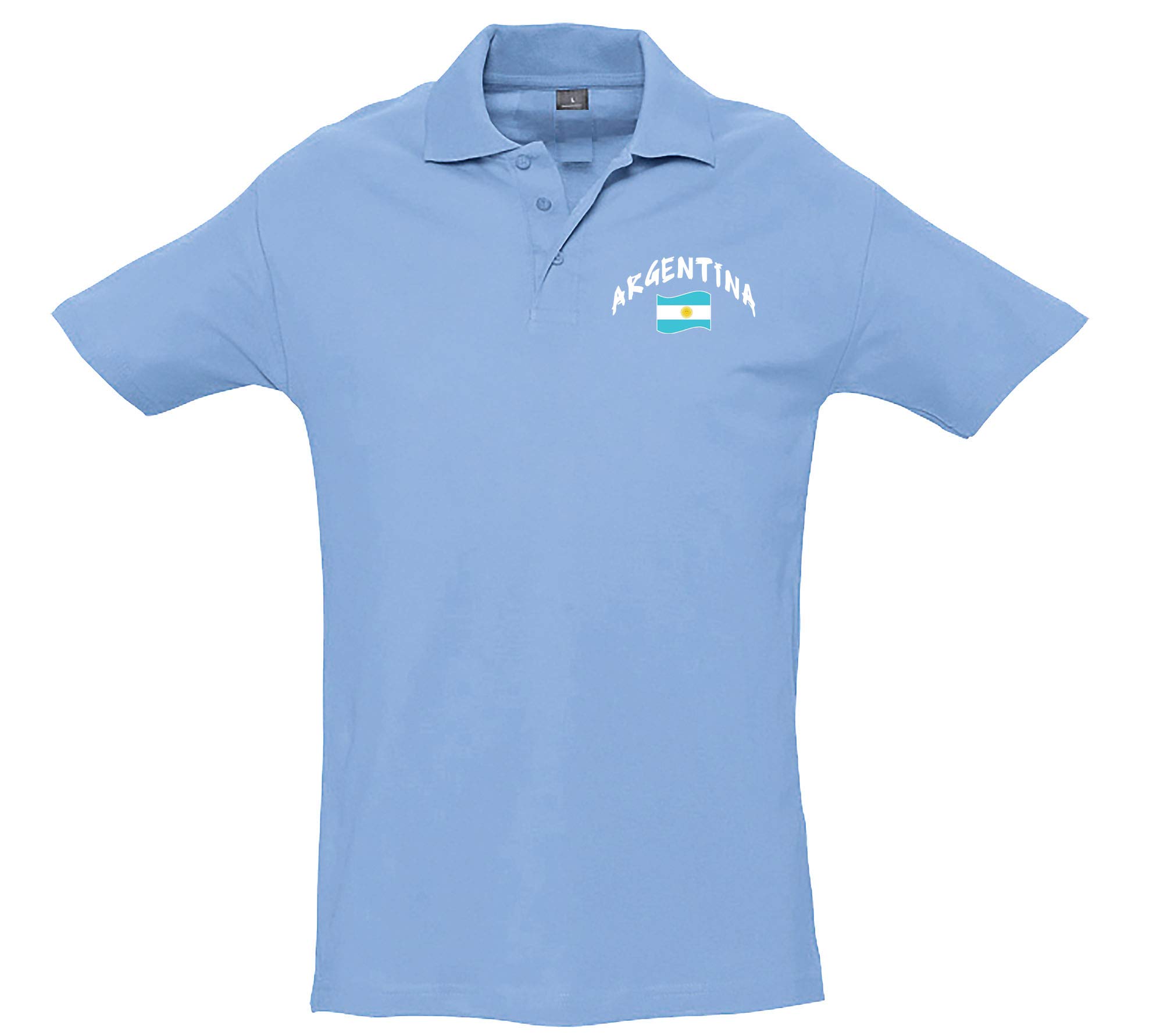 Supportershop Polo Rugby Argentina Sky Blue Polo Shirt Rugby Argentine Sky Blue Unisex