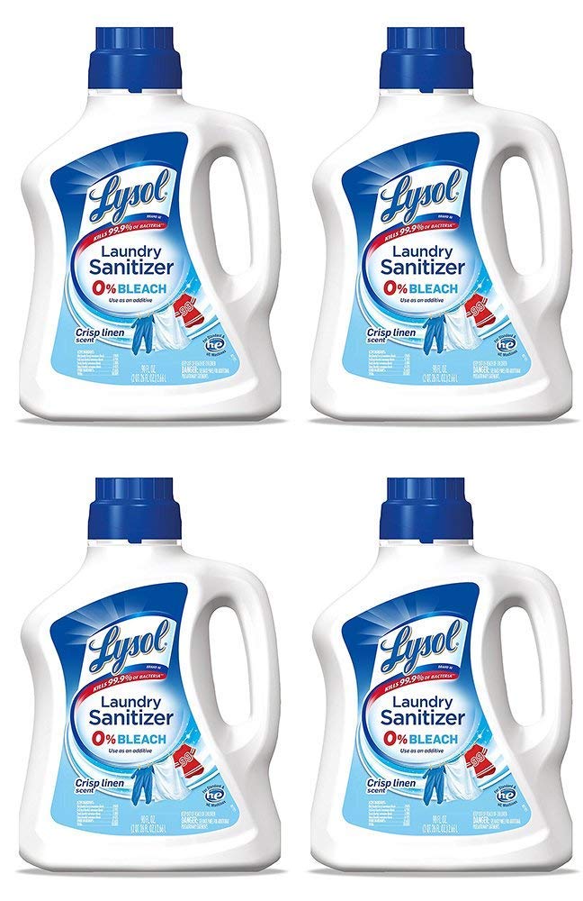 Laundry Sanitizer, Liquid, Crisp Linen (Pack of 4)
