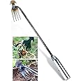 TOYPOPOR New Weeding Artifact Uprooting Weeding Tool, 16" Weed Puller, 4 Teeth Manganese Steel Forged Hand Pulling Weeder for Garden Yard Farm Weed Removal