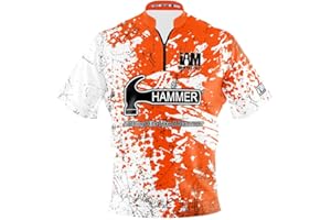 Logo Infusion I AM Bowling Jersey Short Sleeve Sash Collar 2221-HM Made in USA Hammer