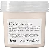 Davines LOVE Curl Conditioner, Enhance and Control Curly and Wavy Hair, Weightless Volume and Softness