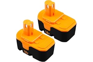 REOBEN [Upgraded to 3.6Ah] 2 Pack P100 Replacement for 18V Ryobi Battery Compatible with Ryobi 18V Battery Power Tools Replace for P101 ABP1803 BPP1820 1322401 1400672 130224007 Battery Cordless Power Tools