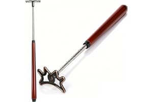 Covzoe Retractable Pool Bridge Stick, Billiard Bridge Stick with Removable Bridge Head and Wood Handle, Pool Cue Accessory for Table, Game, Competition