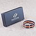 Clockwork Synergy® Classic Nylon Nato watch straps bands (20mm, Navy/Orange)