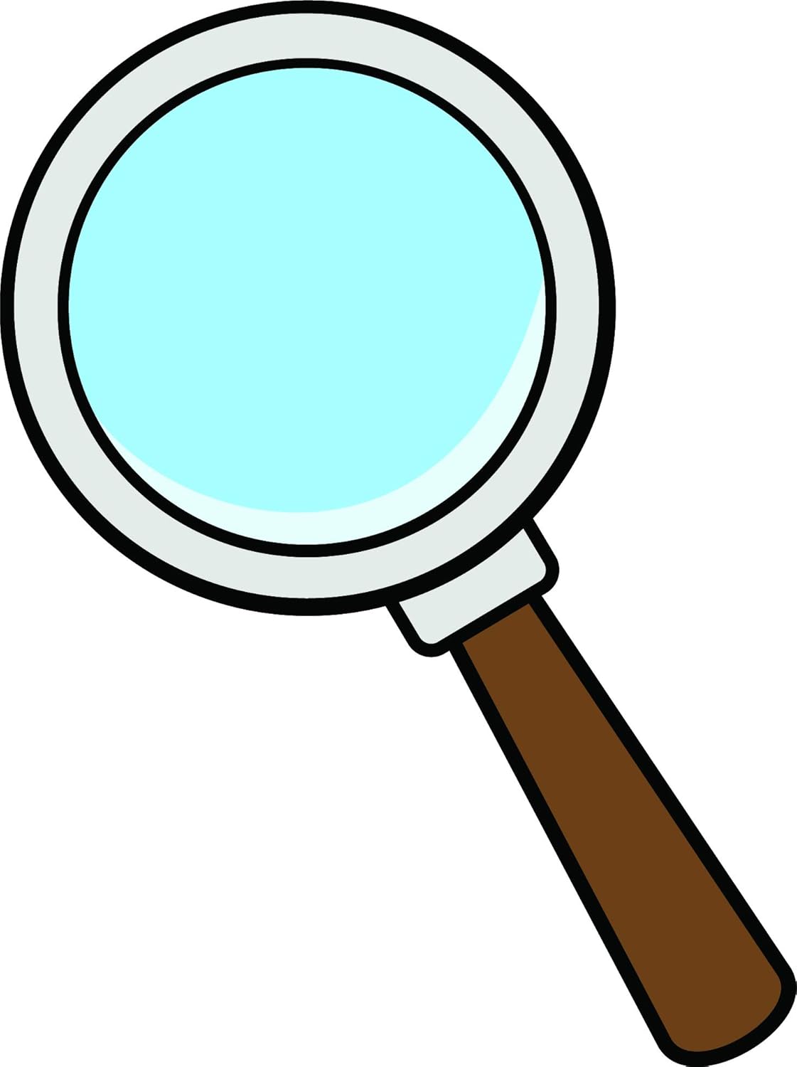 amazon com cute simple detective pi private investigator cartoon element emoji vinyl sticker 12 tall magnifying glass automotive