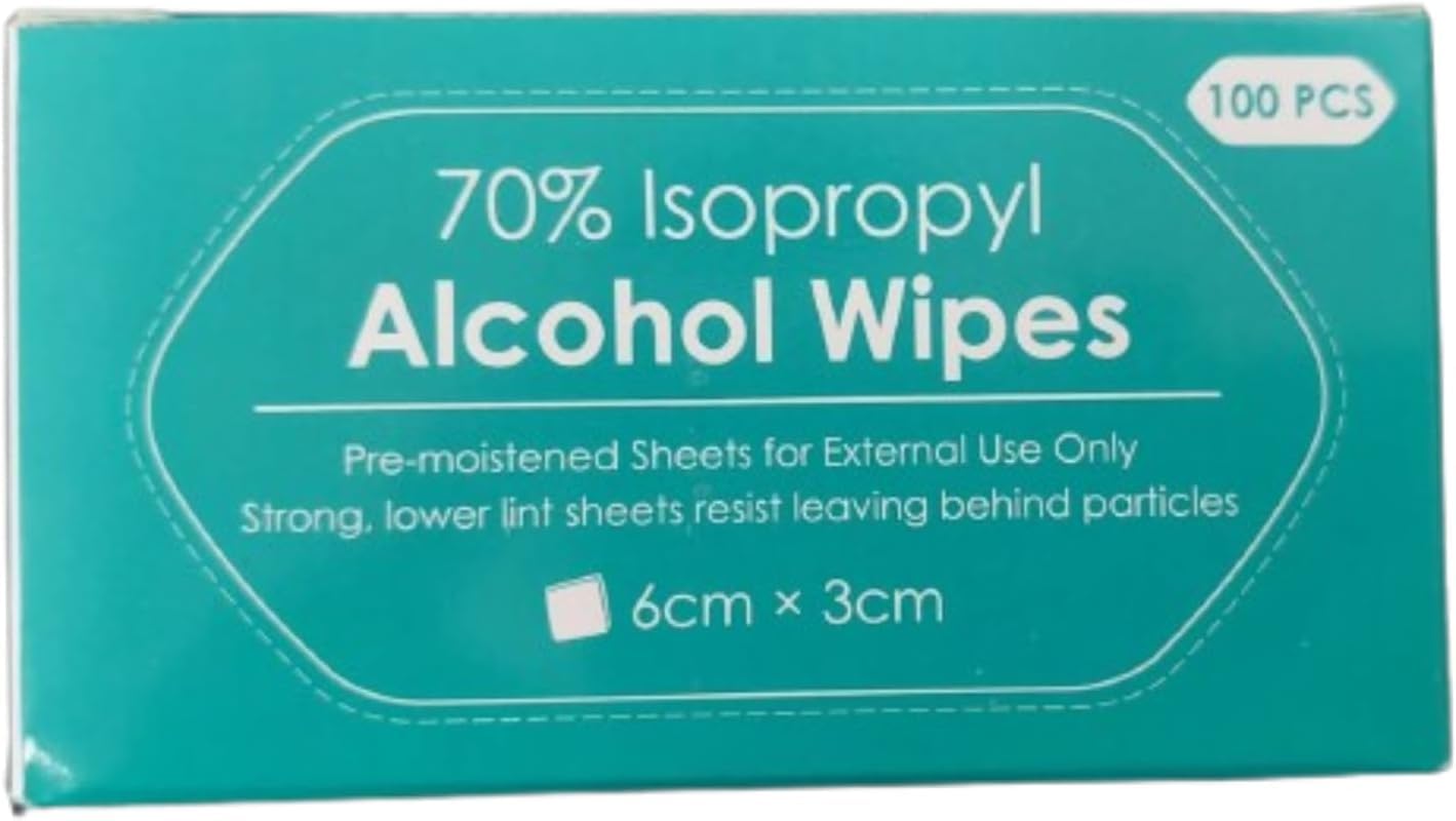 Nillkanth@ 100 TOP GRADE ISOPROPYL ALCOHOL SWABS WIPES CPU HEATSINK TATTOO NAIL