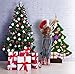 Felt Christmas Tree for Kids- Glitter Edition. 3Ft, Wall or Door Hanging, 30 Detachable Christmas Ornaments.