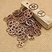 Aoyoho 100 Gram Assorted Antiqued Copper Metal Skeleton Steampunk Gears Charms Pendant Clock Watch Wheel Gear for Crafting,Jewelry Making Accessory (Copper)