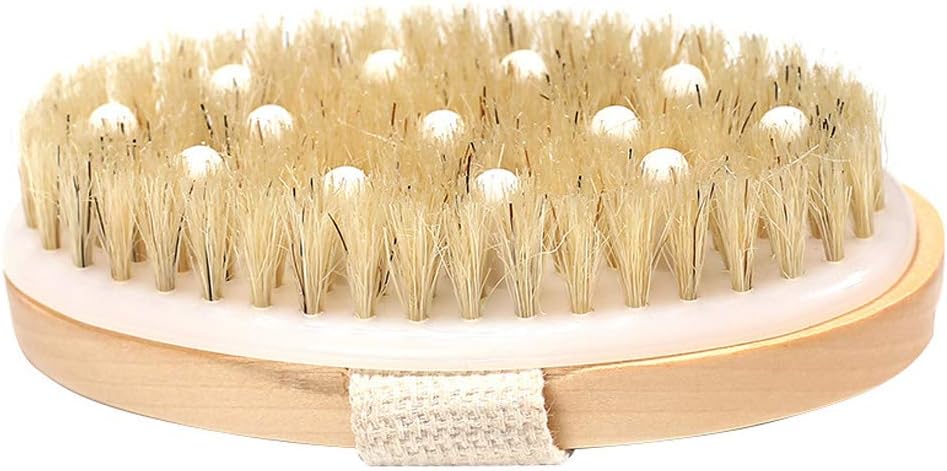 hoxin 2 In 1 Dry Skin Body Brush Natural Bristle Dead Skin Remover Anti Cellulite Exfoliates Blood Circulation Health Massage Tools