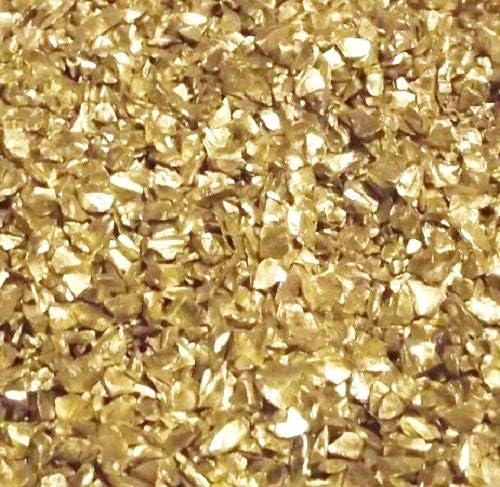 SOOTHING IDEAS 500g Gold Glass Chippings 2-4mm Home Garden Wedding Aquarium Memorial Craft