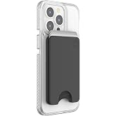 PopSockets Phone Wallet for MagSafe w/o Grip- Black | PopWallet, Magnetic, 3 Cards, Secure Hold, Black, Mobile Device Accessory