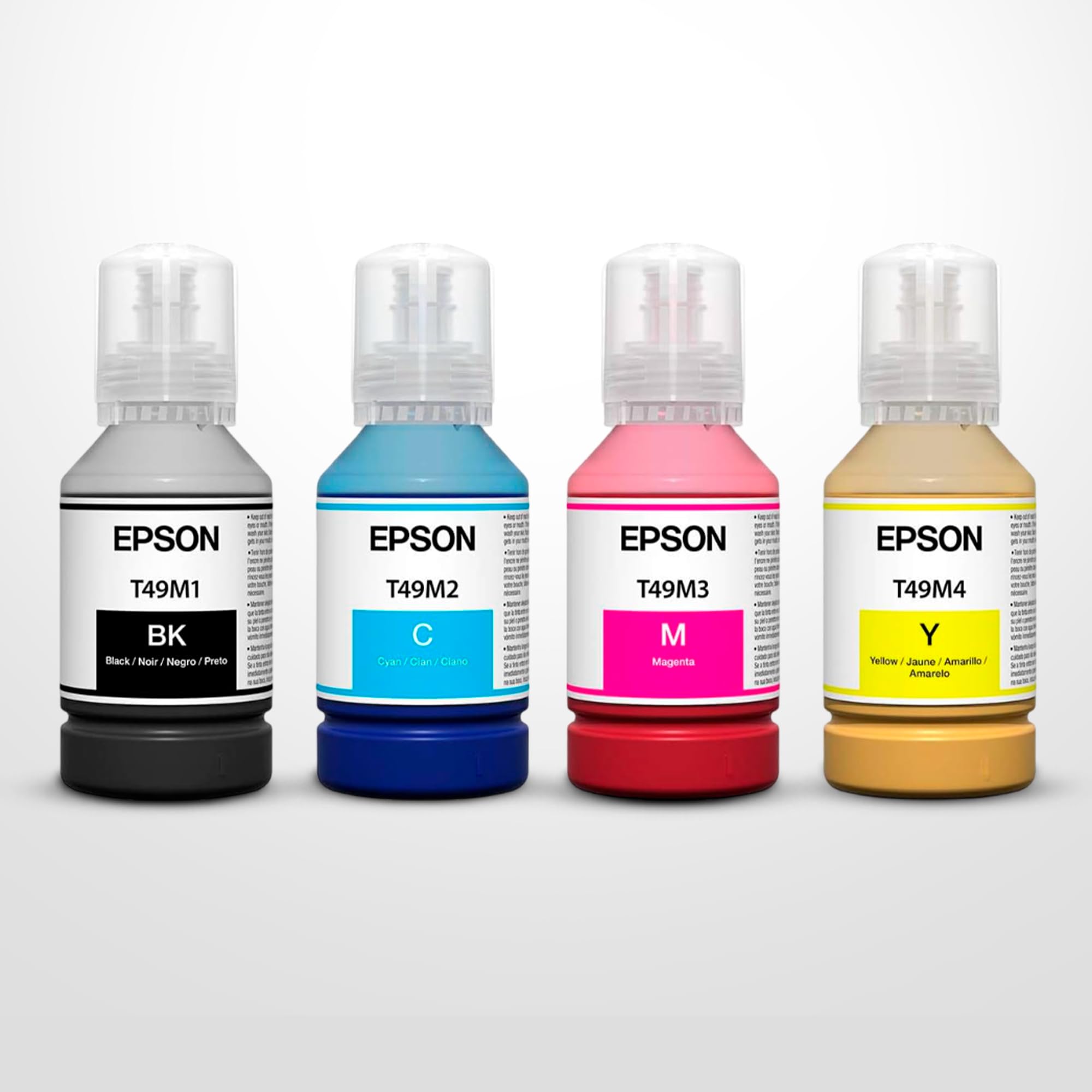 Photo 1 of Epson T49M Genuine Dye-Sublimation Ink Bottles – Complete 140ml Refill Set for SureColor F570 & F170 Printers – High-Capacity Ink for Vibrant, Professional Prints