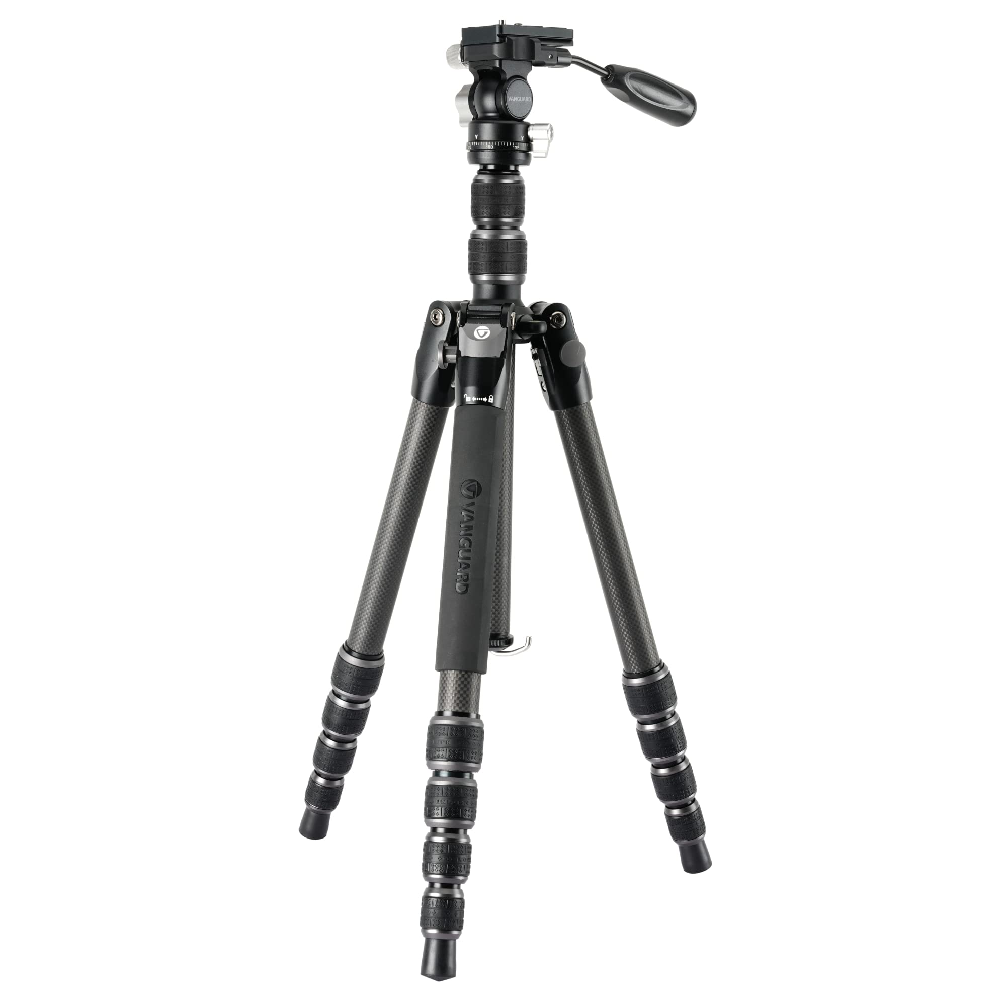 Vanguard VEO 3T 265HCP Tall Carbon Fibre Travel Tripod with 2-Way Pan Head - 6kg Load Capacity