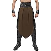 FURPHI Medieval Linen Loincloth for Men Renaissance Warrior Knight Cosplay Costume Accessories