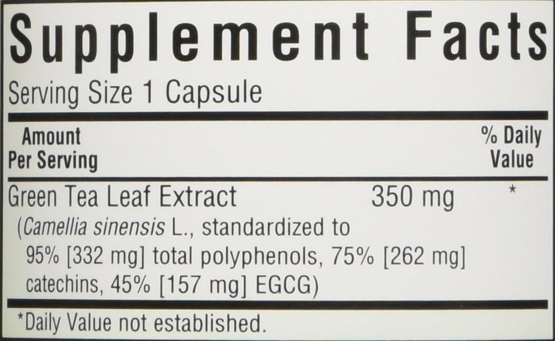 BlueBonnet EGCG Green Tea Leaf Extract Supplement, 120 Count: Health & Personal Care