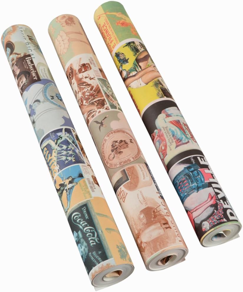DHG American Retro Vintage Girl Wallpaper Poster Photo Frame Clothing Shop Cafe Bar Bedroom Dressing Room Wallpaper