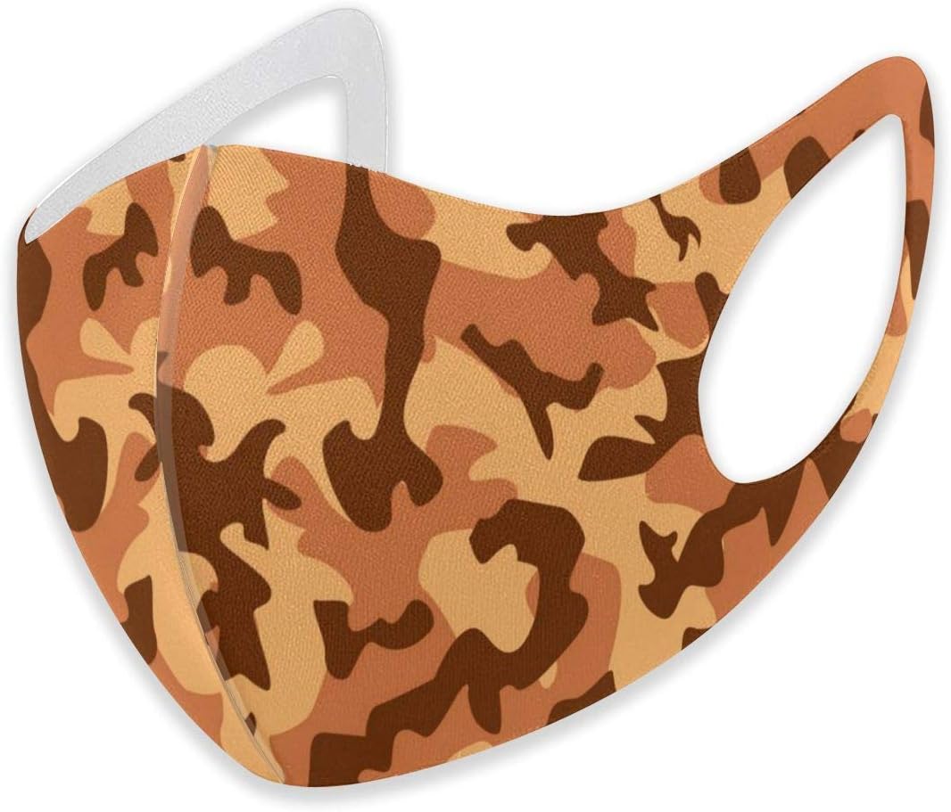 Mouth Masks for Dust Protection Anti Face Mask Washable Earloop Mask Camouflage Pattern