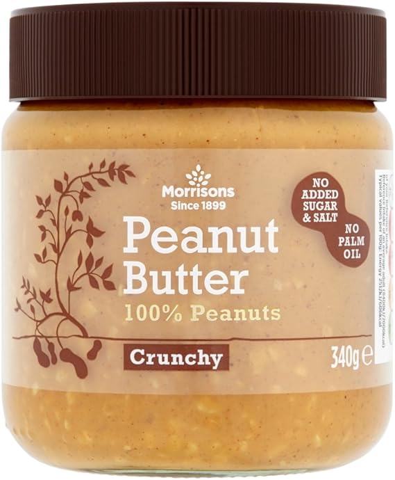 Morrisons Crunchy Peanut Butter, 340 g Amazon.co.uk Grocery
